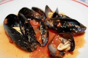 Cozze al pomodoro e Brandy