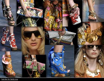 The foulard shoes by D&G; p/e 2012