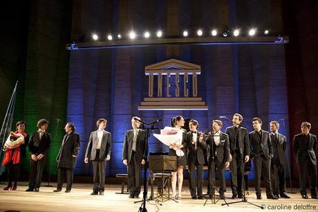 Il cast - Concerto all'UNESCO - Parigi 12 aprile 2012 (foto di Caroline Deloffre) 