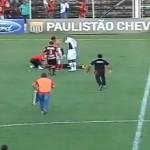 VIDEO-CALCIATORE BRASILIANO SI ACCASCIA IN CAMPO ATTIMI DI PAURA