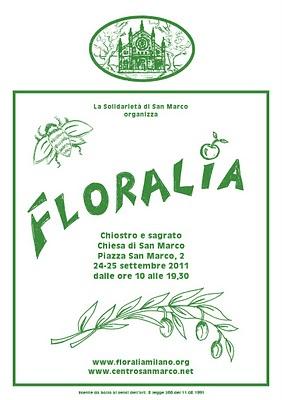 FLORALIA: a Milano un weekend di solidarietà!