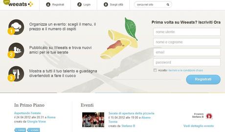 Weeats ,il nuovo social dining