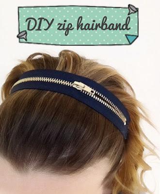 DIY: make your zip hairband!