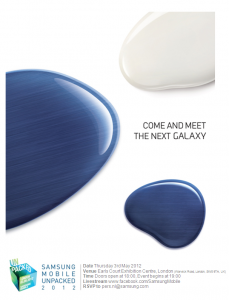 Samsung Galaxy S III il 3 Maggio? Un invito lo rende molto probabile..