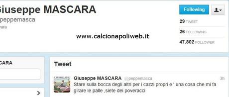 FOTO- Ecco lo sfogo di Mascara su Twitter!