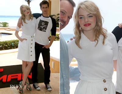 Emma Stone in Dolce & Gabbana a Cancun per ‘The Amazing Spider-Man’