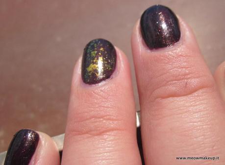 China Glaze Midtown Magic & Accent Nail with Inglot 202
