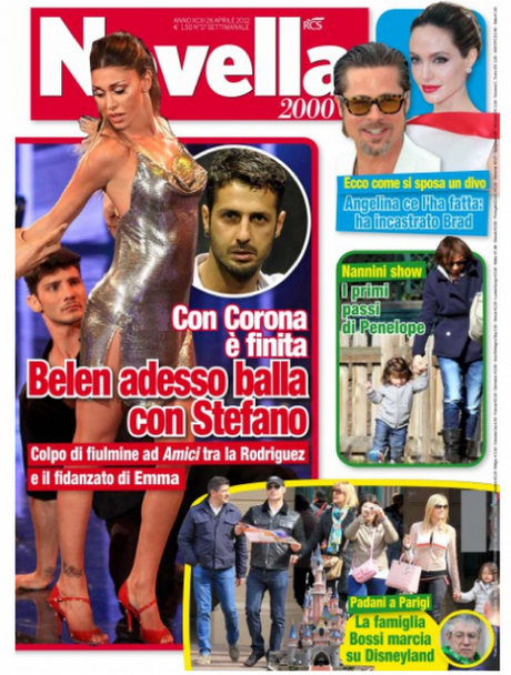 Belen scarica Corona col ballerino Stefano De Martino?