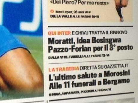 FOTO-ECCO L’ANTEPRIMA DELLA PRIMA PAGINA DELLA GAZZETTA DELLO SPORT,NAPOLI CHIVU STA…