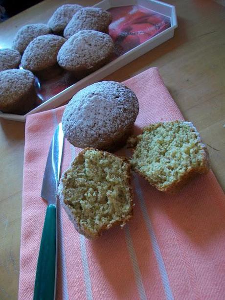 Muffins Integrali con Zucchine e Confetti