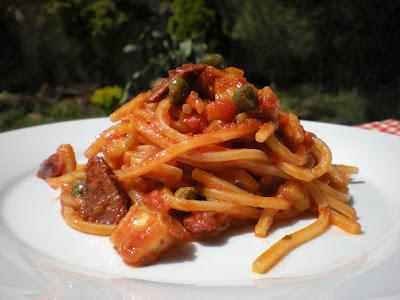 Spaghetti alla Chitarra Ricchi alle Melanzane