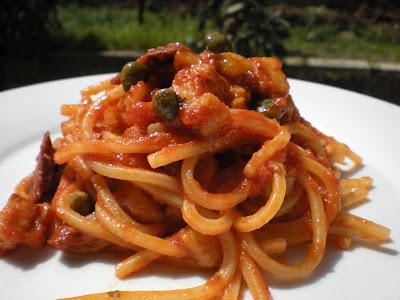 Spaghetti alla Chitarra Ricchi alle Melanzane