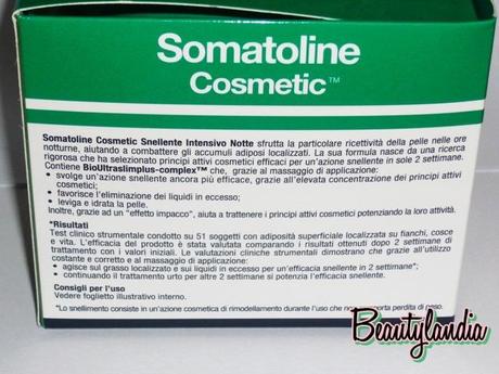 SOMATOLINE COSMETIC Recensione trattamento snellente intensivo notte