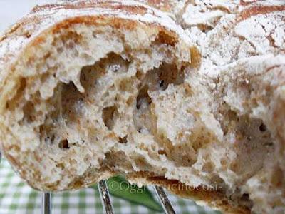 No-Knead Bread-(il pane senza impasto) mia versione semi-integrale.