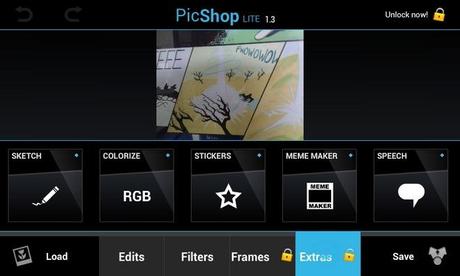 PicShop Android Extraz PicShop: Photo Editing e Condivisione sui Social Network [App Android]