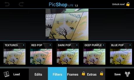 PicShop Android Filters PicShop: Photo Editing e Condivisione sui Social Network [App Android]