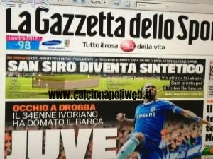 FOTO ANTEPRIMA-ECCO LA PRIMA PAGINA DELLA GAZZETTA DELLO SPORT,ECCO IL COLPO DI MERCATO DELLA JUVENTUS