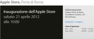 Inaugurazione Apple Store Retail a Roma il 21 aprile