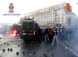 Roma : la fotogallery del 15 Ottobre 2011 da cui sono scattati gli arresti di oggi