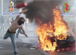 Roma : la fotogallery del 15 Ottobre 2011 da cui sono scattati gli arresti di oggi