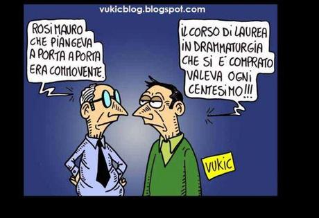 La satira politica del vignettista Marco Vukic – Aprile 2012: un diamante… è per sempre!