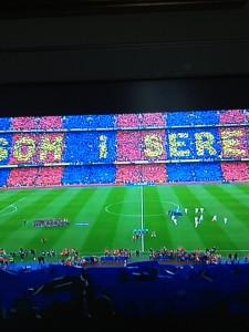 FOTO-Stupenda coreografia dei tifosi del Barca nel super classico contro il Real!