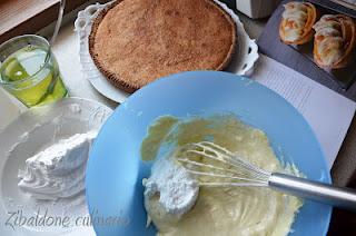 Torta frangipane allo zenzero con chibouste al miele