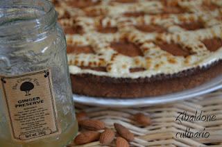 Torta frangipane allo zenzero con chibouste al miele