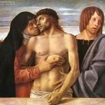 Giovanni Bellini - Cristo Morto Sostenuto dalla Madonna e San Giovanni (Pietà)  1455