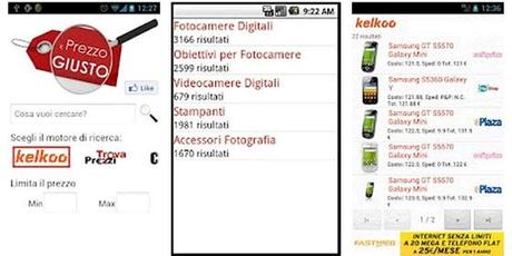 Prezzo giusto per Android : Scarica Download apk Comparatori online per Smartphone