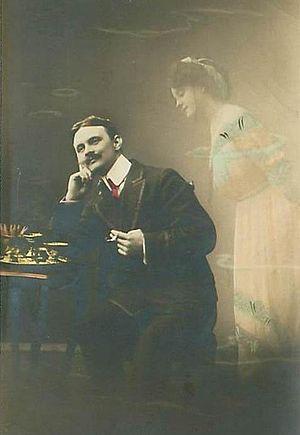 Daydreaming gentleman in 1912