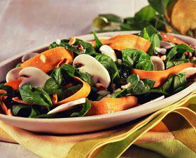 Insalata di funghi e spinaci