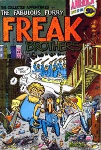 The Fabulous Furry Freak Brothers #1, Feb. 1971. Artwork by Gilbert Shelton.