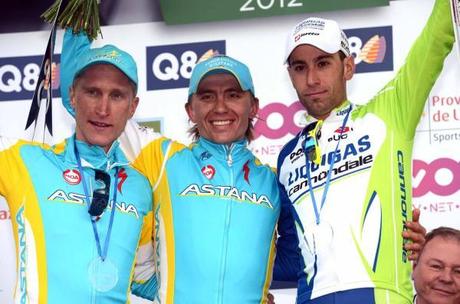 LIEGI-BASTOGNE-LIEGI 2012.......Vince Iglinskiy, ma Nibali dà spettacolo.