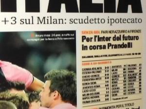 FOTO – ECCO L’ANTEPRIMA DELLA PRIMA PAGINA DELLA GAZZETTA DELLO SPORT,CLAMOROSO:PER LA PANCHINA DELL’INTER C’E’..