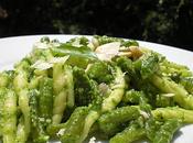 Trofie fagiolini pesto leccese alla rucola