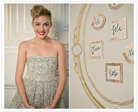 metallic and sparkle wedding decor ideas 