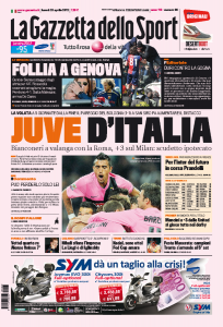 Le prime pagine del Corriere dello Sport – Tuttosport – Gazzetta !