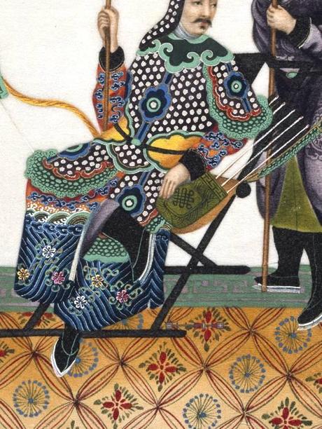 Patterns dettagliatissimi nelle illustrazioni libro chinese drawings