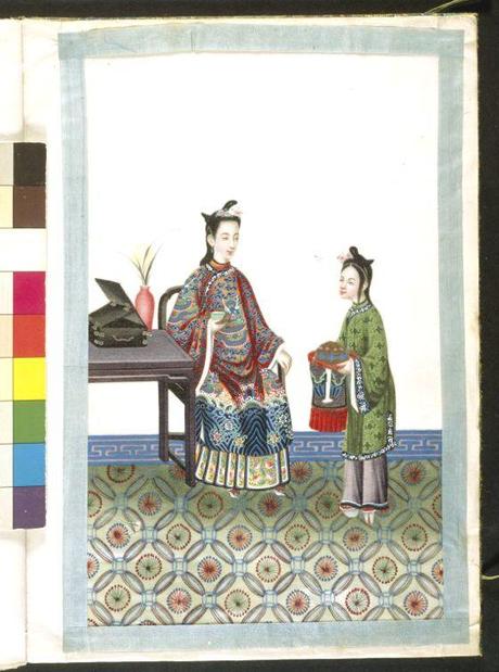 Patterns dettagliatissimi nelle illustrazioni libro chinese drawings