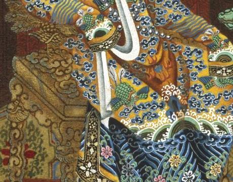 Patterns dettagliatissimi nelle illustrazioni libro chinese drawings
