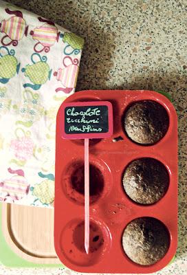 Chocolate & Zucchini Muffins