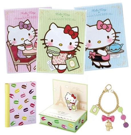 Hello Kitty Laduree accessori e macarons