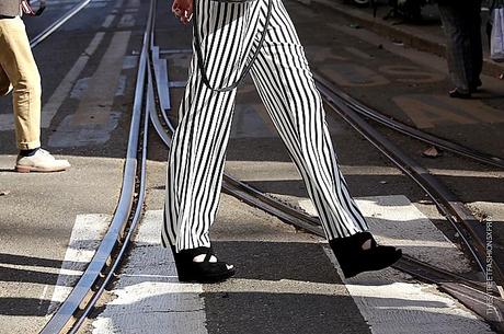 In the Street...Stripes again...horizontal and vertical