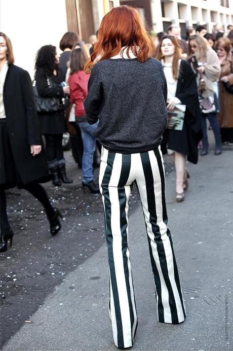 In the Street...Stripes again...horizontal and vertical