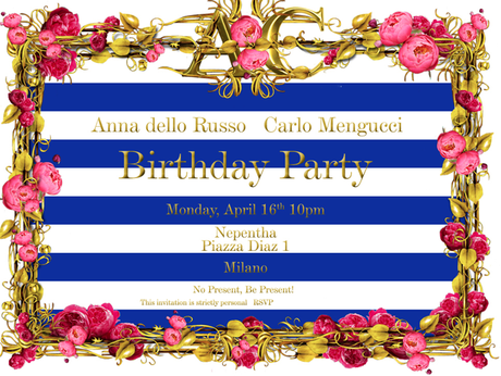 Compleanno di Anna Dello Russo