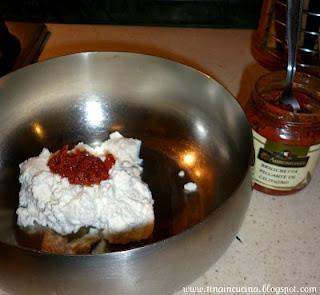 Penne cremose con bruschetta piccante di ciliegino Agromonte