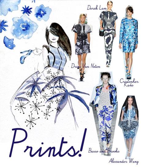 The fashion illustrated. s/s trends: Prints!