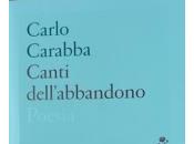 QUEL RESTA VERSO n.94: Elegie vita passa. Carlo Carabba, “Canti dell’abbandono”
