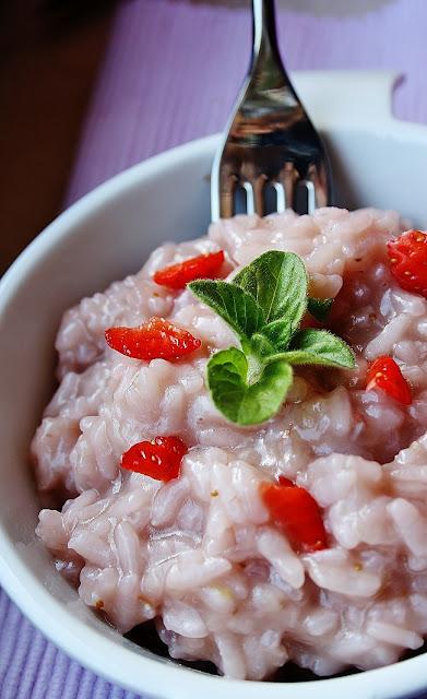 Risotto alle fragole.